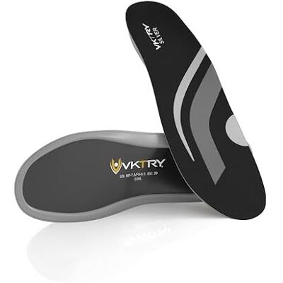 VKTRY Silver Sports Unisex Einlegesohlen: Carbonfaser-Einlegesohlen für Freizeitsportler bis zu 68 kg Gewicht,Stoßdämpfend, verbesserte Leistung, Verletzungsschutz & Regeneration VKTRY Silver Sports Unisex Einlegesohlen: Carbonfaser-Einlegesohlen für Freizeitsportler bis zu 68 kg Gewicht,Stoßdämpfend, verbesserte Leistung, Verletzungsschutz & Regeneration