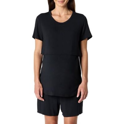 Amazon Damen Nachtwäsche-Set Aus Weichem Modal Für Schwangerschaft Und Stillen Amazon Damen Nachtwäsche-Set Aus Weichem Modal Für Schwangerschaft Und Stillen