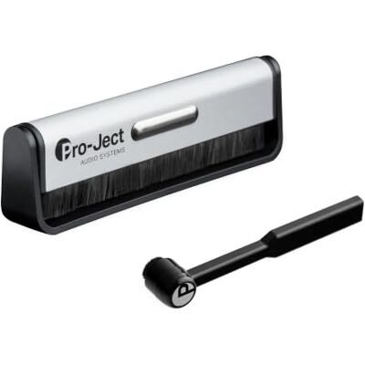 Pro-Ject Cleaning Set Basic, Reinigungsset für Schallplatte und Nadel Brush it Carbonfaser-Bürste und Clean it Nadelbürste in einer Box, leitfähige Carbonfasern Pro-Ject Cleaning Set Basic, Reinigungsset für Schallplatte und Nadel Brush it Carbonfaser-Bürste und Clean it Nadelbürste in einer Box, leitfähige Carbonfasern