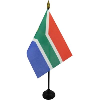 AZ FLAG Tischflagge Südafrika 15x10 cm Polyester 100D Kunststoffsockel Für innen Republik Südafrika Tischflagge South Africa genähte Ausführung mit verstärkten Kanten 100D Polyester AZ FLAG Tischflagge Südafrika 15x10 cm Polyester 100D Kunststoffsockel Für innen Republik Südafrika Tischflagge South Africa genähte Ausführung mit verstärkten Kanten 100D Polyester