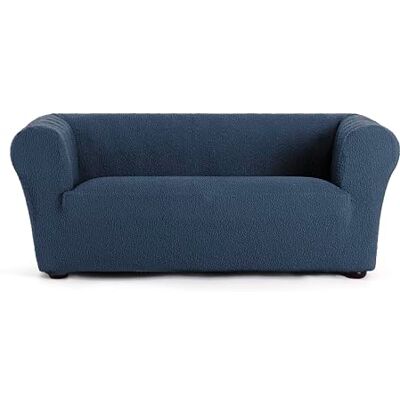 FIJALO Sofa-Bezug - Chester/Klippan - Blau - Elastischer Jacquard FIJALO Sofa-Bezug - Chester/Klippan - Blau - Elastischer Jacquard