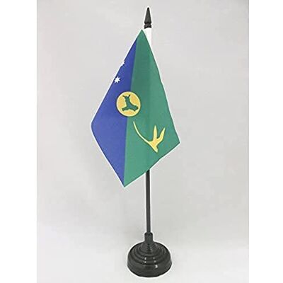 AZ FLAG Tischflagge Weihnachtsinsel 15x10 cm Kunststoffsockel Für innen Australische Tischflagge Christmas Island genähte Ausführung mit verstärkten Kanten mit Kunststoffstab AZ FLAG Tischflagge Weihnachtsinsel 15x10 cm Kunststoffsockel Für innen Australische Tischflagge Christmas Island genähte Ausführung mit verstärkten Kanten mit Kunststoffstab