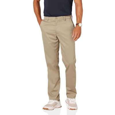 Amazon Herren Straight-Fit-Stretch-Ganztags-Golfhose, Khakibraun, 34W / 28L Amazon Herren Straight-Fit-Stretch-Ganztags-Golfhose, Khakibraun, 34W / 28L