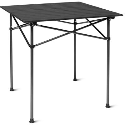 Amazon Campingtisch, groß, 70.2 cm (B) x 70.2 cm (T) x 70 cm (H), schwarz Amazon Campingtisch, groß, 70.2 cm (B) x 70.2 cm (T) x 70 cm (H), schwarz