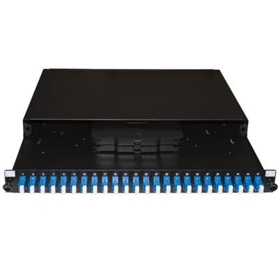 LINK LK24FODN Glasfaserplatte 19 Zoll mit 24 SC-Türen Duplex Tiefe 250 mm schwarz mit Zubehör LINK LK24FODN Glasfaserplatte 19 Zoll mit 24 SC-Türen Duplex Tiefe 250 mm schwarz mit Zubehör
