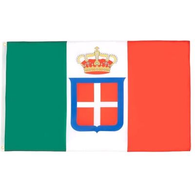 AZ FLAG Flagge Königreich Italien mit krönt 150x90 cm Polyester 100D 2 Ösen Für innen und außen italienische alt dekorative Flagge Regno d'Italia Corona doppelte Nähte und verstärkte Kanten AZ FLAG Flagge Königreich Italien mit krönt 150x90 cm Polyester 100D 2 Ösen Für innen und außen italienische alt dekorative Flagge Regno d'Italia Corona doppelte Nähte und verstärkte Kanten