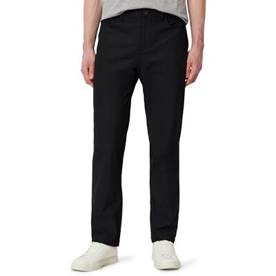 Amazon Herren Classic-Fit-Pendlerhose mit 5 Taschen, Schwarz, 33W / 32L Amazon Herren Classic-Fit-Pendlerhose mit 5 Taschen, Schwarz, 33W / 32L