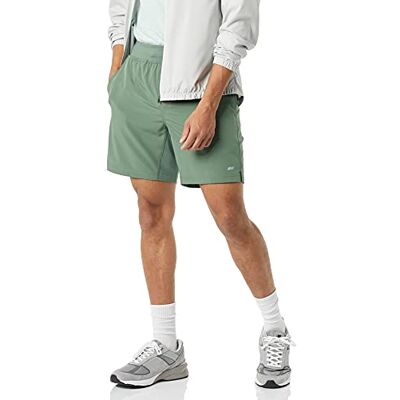 Amazon Herren Trainingsshorts elastisches Gewebe 18 cm Auslauffarben, Salbeigrün, XL Amazon Herren Trainingsshorts elastisches Gewebe 18 cm Auslauffarben, Salbeigrün, XL