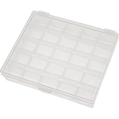 vhbw Aufbewahrungs-Box kompatibel mit Pfaff Ambition Essential 155, 1,5, 1 Nähmaschinen-Spulen Leer vhbw Aufbewahrungs-Box kompatibel mit Pfaff Ambition Essential 155, 1,5, 1 Nähmaschinen-Spulen Leer