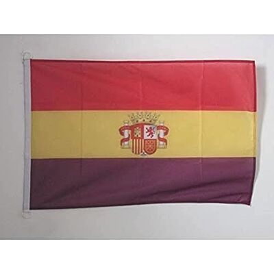 AZ FLAG Bootsflagge Zweite Spanische Republik mit Wappen 45x30 cm Für außen und Boote Republik Spanien Bootsflagge wetterfest mit doppelten Nähten und verstärkten Kanten mit Kunststoffringe AZ FLAG Bootsflagge Zweite Spanische Republik mit Wappen 45x30 cm Für außen und Boote Republik Spanien Bootsflagge wetterfest mit doppelten Nähten und verstärkten Kanten mit Kunststoffringe