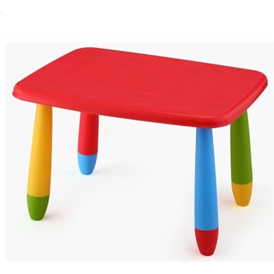 Aranaz Kindertisch, rechteckig, rot, multifunktional, modernes Design, 72,5 x 57 x 47 cm, aus Kunststoff, robust, für Garten oder Terrasse Aranaz Kindertisch, rechteckig, rot, multifunktional, modernes Design, 72,5 x 57 x 47 cm, aus Kunststoff, robust, für Garten oder Terrasse