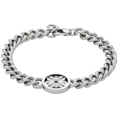 Giorgio Armani Herren-Edelstahlarmband mit Karabiner-, Schieber- oder Magnetverschluss Giorgio Armani Herren-Edelstahlarmband mit Karabiner-, Schieber- oder Magnetverschluss