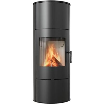 Kratki - Stufa A Legna In Acciaio Rollo Alta 7 Kw Ø 150 - Wood Stove Kratki - Stufa A Legna In Acciaio Rollo Alta 7 Kw Ø 150 - Wood Stove