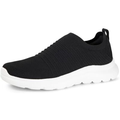 Amazon Herren Leichte Slip-On-Walkingschuhe, Schwarz Weiß, 40 EU Amazon Herren Leichte Slip-On-Walkingschuhe, Schwarz Weiß, 40 EU