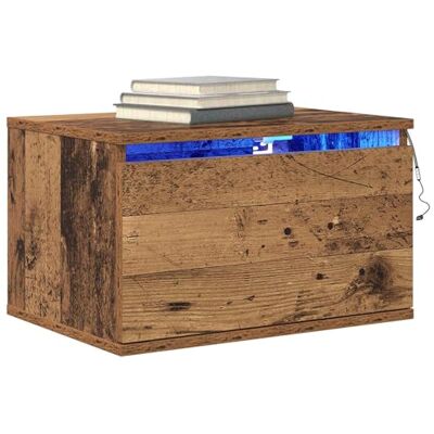 vidaXL Wandmontiertes Nachttischchen Altholz 50 x 36 x 30 cm Vintage-Charme, der jede Einrichtung aufwertet, Platz für das Nötigste und mehr, Aus massivem recyceltem Holz gefertigt vidaXL Wandmontiertes Nachttischchen Altholz 50 x 36 x 30 cm Vintage-Charme, der jede Einrichtung aufwertet, Platz für das Nötigste und mehr, Aus massivem recyceltem Holz gefertigt