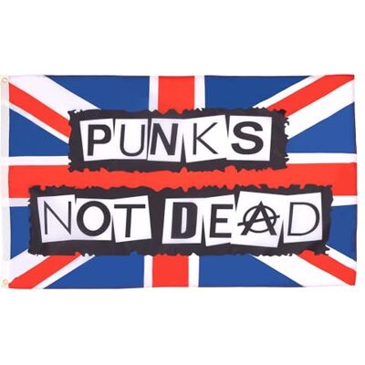 AZ FLAG Flagge Punker not Dead 150x90 cm Polyester 100D 2 Ösen Für innen und außen Punks not Dead dekorative Flagge doppelte Nähte und verstärkte Kanten mit Metallösen 100D Polyester AZ FLAG Flagge Punker not Dead 150x90 cm Polyester 100D 2 Ösen Für innen und außen Punks not Dead dekorative Flagge doppelte Nähte und verstärkte Kanten mit Metallösen 100D Polyester