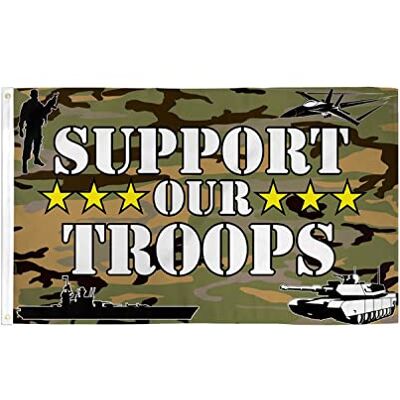 AZ FLAG Flagge Support our Troops Tarnung 150x90 cm Polyester 100D 2 Ösen Für innen und außen Soldaten unterstützen dekorative Flagge doppelte Nähte und verstärkte Kanten mit Metallösen AZ FLAG Flagge Support our Troops Tarnung 150x90 cm Polyester 100D 2 Ösen Für innen und außen Soldaten unterstützen dekorative Flagge doppelte Nähte und verstärkte Kanten mit Metallösen