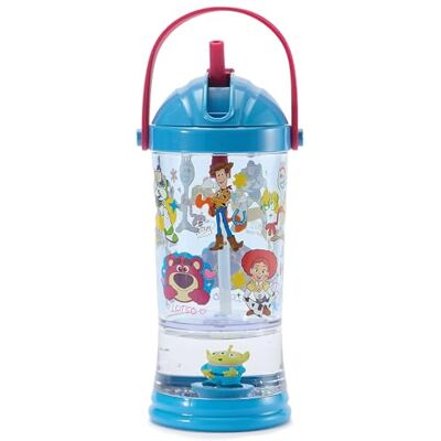 Disney Official, Toy Story, Strohhalm-Becher mit Schneekugel, 310 ml Kinder-Trinkflasche mit Alien, Woody und Jessie, Glitzerboden, Schraubdeckel, Klappstrohhalm und Trageband, ab 4 Jahren Disney Official, Toy Story, Strohhalm-Becher mit Schneekugel, 310 ml Kinder-Trinkflasche mit Alien, Woody und Jessie, Glitzerboden, Schraubdeckel, Klappstrohhalm und Trageband, ab 4 Jahren