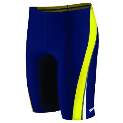 Speedo Herren-Badeanzug, Standard-Badehose, Endurance+, Spleiß-Teamfarben, Marineblau/Gold Spark, 164 Speedo Herren-Badeanzug, Standard-Badehose, Endurance+, Spleiß-Teamfarben, Marineblau/Gold Spark, 164