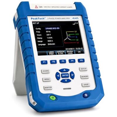 PEAKTECH 4145 - Elektrischer Analysator - Farb-TFT-Display, Harmonische Analyse, Datenspeicher PEAKTECH 4145 - Elektrischer Analysator - Farb-TFT-Display, Harmonische Analyse, Datenspeicher