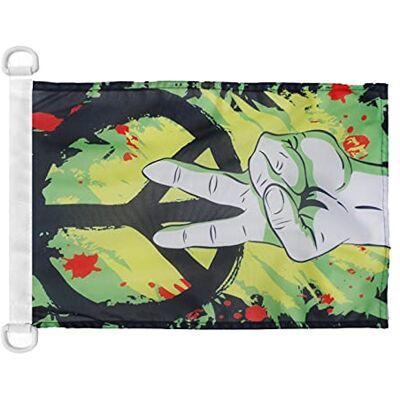 AZ FLAG Bootsflagge Frieden Graffito 45x30 cm Kunststoffringe Für außen und Boote Peace Bootsflagge wetterfest mit doppelten Nähten und verstärkten Kanten Mesh-Polyester AZ FLAG Bootsflagge Frieden Graffito 45x30 cm Kunststoffringe Für außen und Boote Peace Bootsflagge wetterfest mit doppelten Nähten und verstärkten Kanten Mesh-Polyester