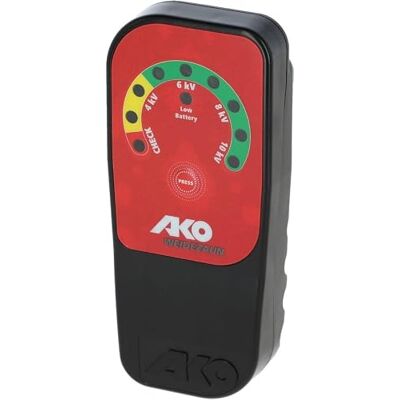 AKO Fencing AKO Zaunprüfer mit LED-Anzeige (schwarz/rot, mit 9 Volt Batterie, Zaunabstand 0-5 cm, Tierzaun, Zubehör Weidetiere, Tierzubehör) 442326 AKO Fencing AKO Zaunprüfer mit LED-Anzeige (schwarz/rot, mit 9 Volt Batterie, Zaunabstand 0-5 cm, Tierzaun, Zubehör Weidetiere, Tierzubehör) 442326