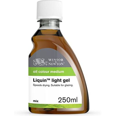 Winsor & Newton 3039754 Ölmalmittel, Liquin Light Gel, 250 ml Flasche, lasierendes Malmittel auf Alkydbasis, schützt vor Vergilbung Winsor & Newton 3039754 Ölmalmittel, Liquin Light Gel, 250 ml Flasche, lasierendes Malmittel auf Alkydbasis, schützt vor Vergilbung