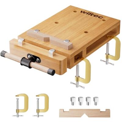 Wiltec - Mini portable carpenter bench - Beech wood - Workbench Wiltec - Mini portable carpenter bench - Beech wood - Workbench