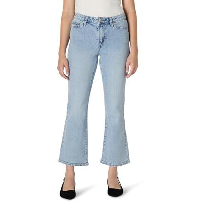 Amazon Damen Modische Kick-Crop-Jeans mit Mittlerem Stretchanteil und Mittelhohem Bund, 66,0cm Beininnenlänge, Helles Eisblau, 44 Amazon Damen Modische Kick-Crop-Jeans mit Mittlerem Stretchanteil und Mittelhohem Bund, 66,0cm Beininnenlänge, Helles Eisblau, 44