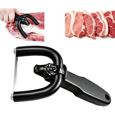 Generic Handheld Fettentferner für Rind & Schwein Edelstahl Handheld Fetttrimmer Fleischschneider Schneidemesser für saubere Scheiben Handheld Fat Trimmer For Beef Pork Steak Generic Handheld Fettentferner für Rind & Schwein Edelstahl Handheld Fetttrimmer Fleischschneider Schneidemesser für saubere Scheiben Handheld Fat Trimmer For Beef Pork Steak