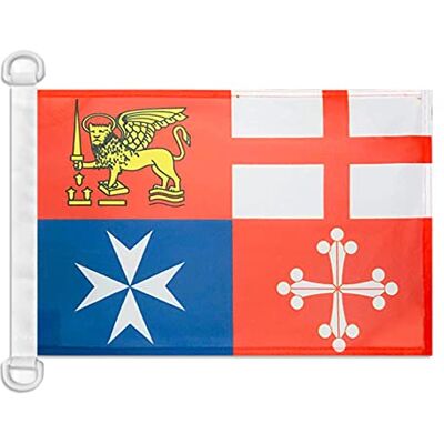 AZ FLAG Bootsflagge Italien 4 Seerepubliken 45x30 cm Kunststoffringe Für außen und Boote italienischen Marine Bootsflagge Italia quattro repubbliche marinare Mesh-Polyester AZ FLAG Bootsflagge Italien 4 Seerepubliken 45x30 cm Kunststoffringe Für außen und Boote italienischen Marine Bootsflagge Italia quattro repubbliche marinare Mesh-Polyester
