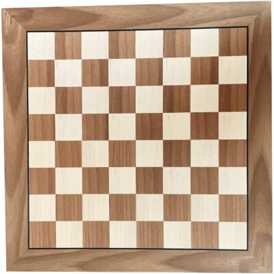 ART , Handgemachtes Wettkampf Schachbrett aus Holz ohne Schachfiguren, Schachspiel, Deluxe Edition, Chess, 44 x 44 cm ART , Handgemachtes Wettkampf Schachbrett aus Holz ohne Schachfiguren, Schachspiel, Deluxe Edition, Chess, 44 x 44 cm