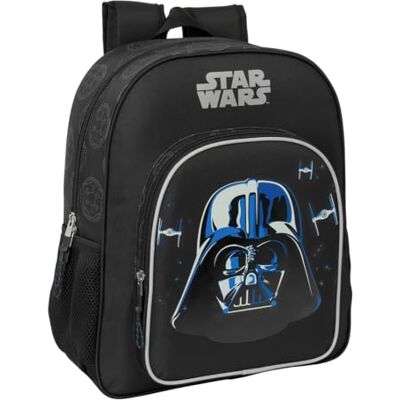 safta Star Wars Rebellion Schulrucksack für Kinder, anpassbar an den Kinderwagen, ideal für Kinder im Schulalter, bequem und vielseitig, Qualität und Widerstandsfähigkeit, 32 x 12 x 38 cm, Schwarz, M, safta Star Wars Rebellion Schulrucksack für Kinder, anpassbar an den Kinderwagen, ideal für Kinder im Schulalter, bequem und vielseitig, Qualität und Widerstandsfähigkeit, 32 x 12 x 38 cm, Schwarz, M,