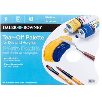 Daler-Rowney Acryl- und Ölpapier-Block - Palette Daler-Rowney Acryl- und Ölpapier-Block - Palette