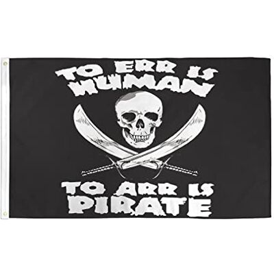 AZ FLAG Flagge Pirat vs Mensch 150x90 cm Polyester 100D 2 Ösen Für innen und außen Piraten Totenkopf dekorative Flagge doppelte Nähte und verstärkte Kanten mit Metallösen 100D Polyester AZ FLAG Flagge Pirat vs Mensch 150x90 cm Polyester 100D 2 Ösen Für innen und außen Piraten Totenkopf dekorative Flagge doppelte Nähte und verstärkte Kanten mit Metallösen 100D Polyester