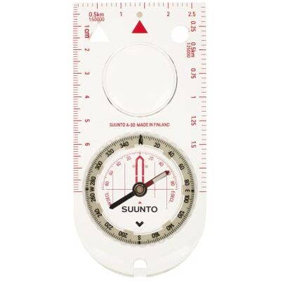 SUUNTO Kompass A-30 NH, Nördliche Hemisphäre, Metrische Skala, SS012095013, Weiß SUUNTO Kompass A-30 NH, Nördliche Hemisphäre, Metrische Skala, SS012095013, Weiß