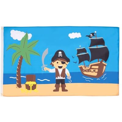AZ FLAG Flagge Pirat Schatz-Strand 150x90 cm Polyester 100D 2 Ösen Für innen und außen Piraten Totenkopf dekorative Flagge doppelte Nähte und verstärkte Kanten mit Metallösen 100D Polyester AZ FLAG Flagge Pirat Schatz-Strand 150x90 cm Polyester 100D 2 Ösen Für innen und außen Piraten Totenkopf dekorative Flagge doppelte Nähte und verstärkte Kanten mit Metallösen 100D Polyester