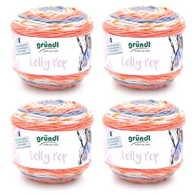 Grundl Lolly Pop Garn - Weich, Farbbeständig, Pflegeleicht Grundl Lolly Pop Garn - Weich, Farbbeständig, Pflegeleicht