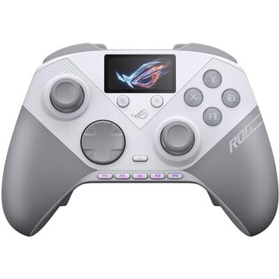 Asus ROG Raikiri II Pro PC Controller White 8K Abtastrate, Hot-Swap-TMR-Joysticks, Vollfarb-Display, Bumper, Rear-Tasten, Dual-Mode-Trigger, Mikroschalter-Tasten Asus ROG Raikiri II Pro PC Controller White 8K Abtastrate, Hot-Swap-TMR-Joysticks, Vollfarb-Display, Bumper, Rear-Tasten, Dual-Mode-Trigger, Mikroschalter-Tasten