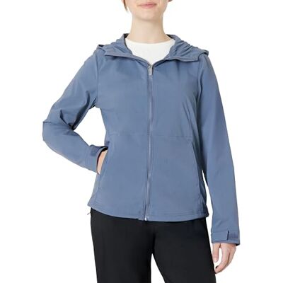 Amazon Damen Wasserabweisende Outdoor-Wanderjacke, Windjacke, Schiefergrau, XL Amazon Damen Wasserabweisende Outdoor-Wanderjacke, Windjacke, Schiefergrau, XL
