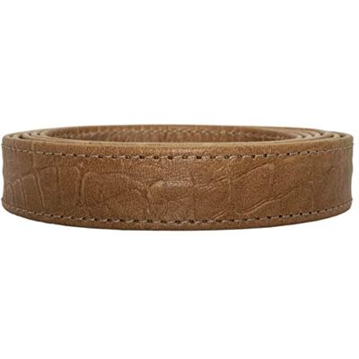 Lederriemen.com Taschenriemen Rohling Rinds-Nappaleder mit Krokoprägung,Trageriemen,Ersatzriemen, Farbe:natur, Breite:19mm breit Lederriemen.com Taschenriemen Rohling Rinds-Nappaleder mit Krokoprägung,Trageriemen,Ersatzriemen, Farbe:natur, Breite:19mm breit