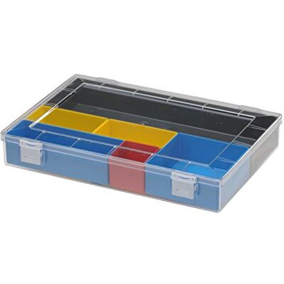 hünersdorff Sortimentskasten: stabile Sortierbox (PS-Classic-Flex, flach) ohne Fachaufteilung, glasklar, Sortierkasten-Maße: T225 x B335 x H55 mm, Made in Germany hünersdorff Sortimentskasten: stabile Sortierbox (PS-Classic-Flex, flach) ohne Fachaufteilung, glasklar, Sortierkasten-Maße: T225 x B335 x H55 mm, Made in Germany