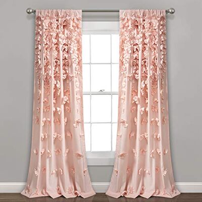 LUSH DECOR Riley - Fensterpaneel mit Bögen für Wohnzimmer, Esszimmer, Schlafzimmer - 241,3 x 137,2 cm LUSH DECOR Riley - Fensterpaneel mit Bögen für Wohnzimmer, Esszimmer, Schlafzimmer - 241,3 x 137,2 cm