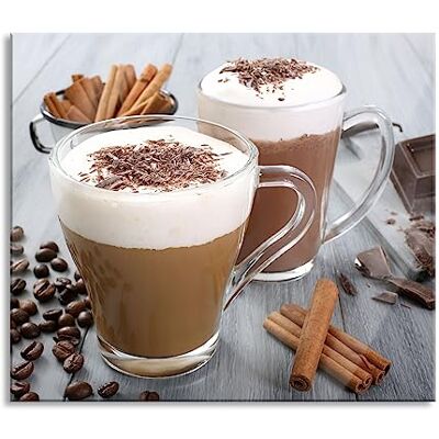Pixxprint Schokolade und Kaffee Herdabdeckplatte & Spritzschutz aus Echtglas Für Herd-Kochfelder 60x52 cm Pixxprint Schokolade und Kaffee Herdabdeckplatte & Spritzschutz aus Echtglas Für Herd-Kochfelder 60x52 cm
