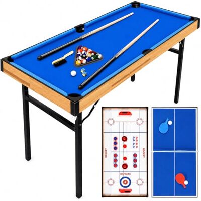 SereneLife 4-in-1 / 5-in-1 Multifunktionstisch – inkl. Billardtisch, Tischtennisplatte, Tischkicker, Kickertisch, Airhockey Tisch, Shuffleboard & Bowling Tische – Spieltisch Kinder & Erwachsene SereneLife 4-in-1 / 5-in-1 Multifunktionstisch – inkl. Billardtisch, Tischtennisplatte, Tischkicker, Kickertisch, Airhockey Tisch, Shuffleboard & Bowling Tische – Spieltisch Kinder & Erwachsene
