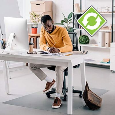 Floortex Cleartex Evolutionmat Stuhlmatte für Harte Böden. Rechteckig 90cm x 120cm Floortex Cleartex Evolutionmat Stuhlmatte für Harte Böden. Rechteckig 90cm x 120cm