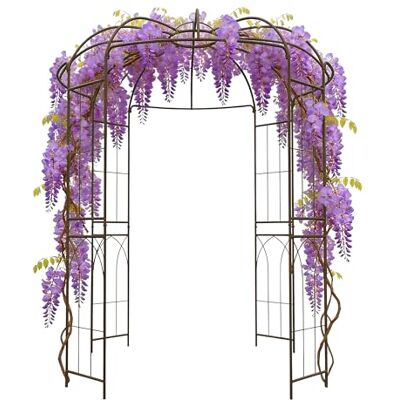 Relaxdays Rosenpavillon Metall, HBT: 275x211x211 cm, Bronze Rankhilfe Kletterpflanzen, Garten, Rankpavillon begehbar Relaxdays Rosenpavillon Metall, HBT: 275x211x211 cm, Bronze Rankhilfe Kletterpflanzen, Garten, Rankpavillon begehbar