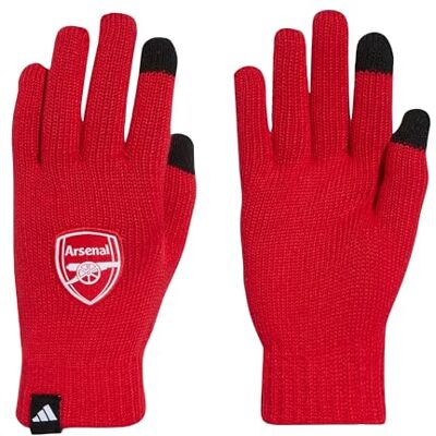Adidas Unisex Arsenal Fc Gloves, Better Scarlet/White, L Adidas Unisex Arsenal Fc Gloves, Better Scarlet/White, L