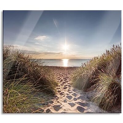 Pixxprint der Weg ins Meer Herdabdeckplatte & Spritzschutz aus Echtglas Für Herd-Kochfelder 60x52 cm Pixxprint der Weg ins Meer Herdabdeckplatte & Spritzschutz aus Echtglas Für Herd-Kochfelder 60x52 cm