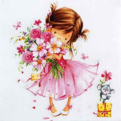 Home Fashion Blumenmädchen Papierservietten - Partyauswahl Home Fashion Blumenmädchen Papierservietten - Partyauswahl